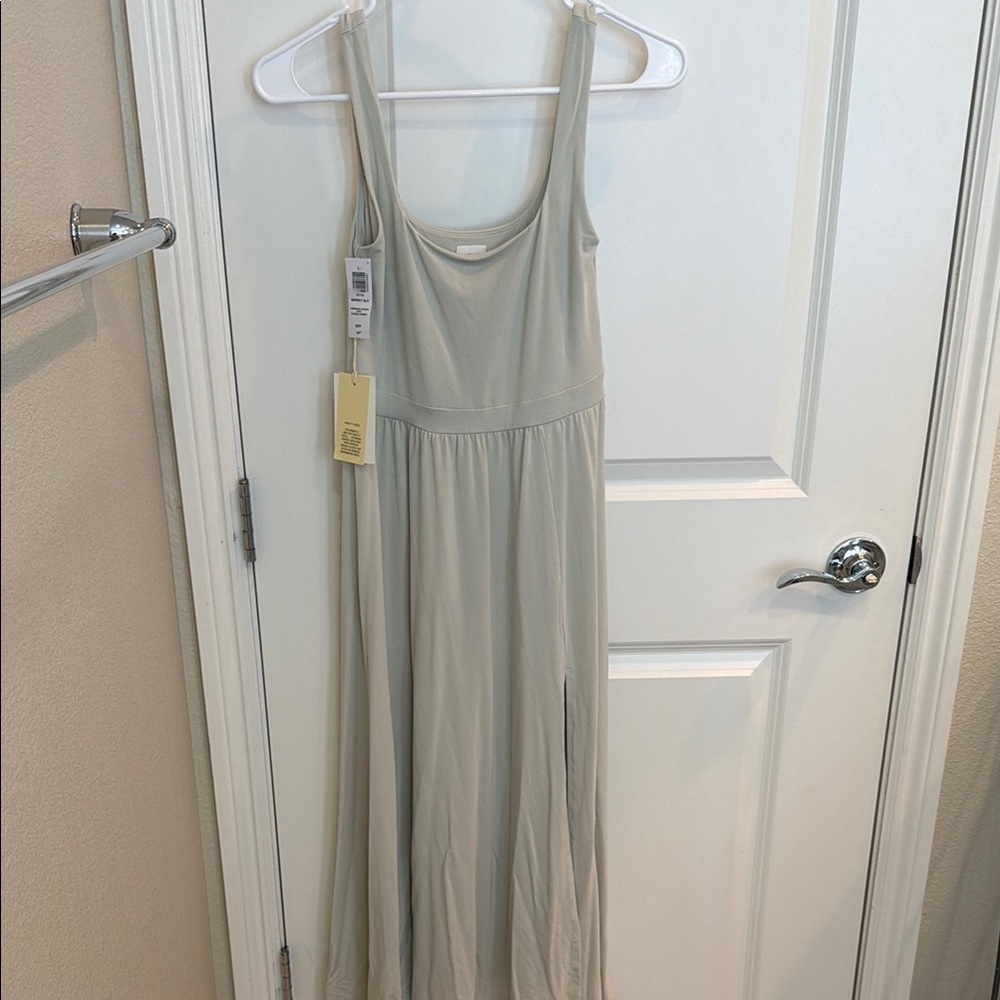 Aritzia Soft Green Midi Dress